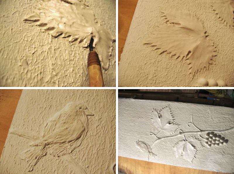 Барельеф на стене своими руками: два варианта исполнения + пошаговая инструкция