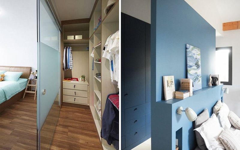 Гардеробная в спальне: планировка, дизайн, размещение Гардеробная в спальне: планировка, дизайн, размещение