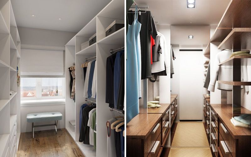 Гардеробная в спальне: планировка, дизайн, размещение Гардеробная в спальне: планировка, дизайн, размещение