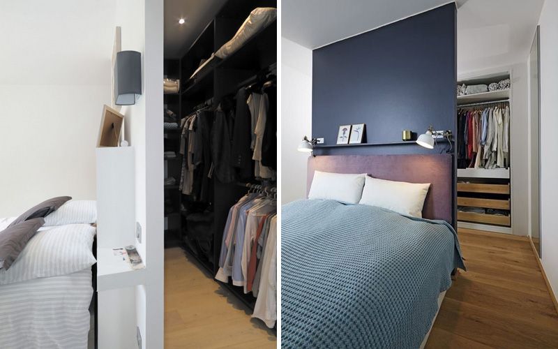 Гардеробная в спальне: планировка, дизайн, размещение Гардеробная в спальне: планировка, дизайн, размещение