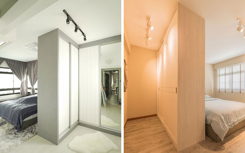 Гардеробная в спальне: планировка, дизайн, размещение Гардеробная в спальне: планировка, дизайн, размещение