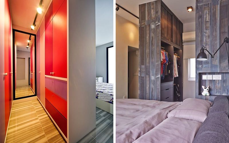 Гардеробная в спальне: планировка, дизайн, размещение Гардеробная в спальне: планировка, дизайн, размещение