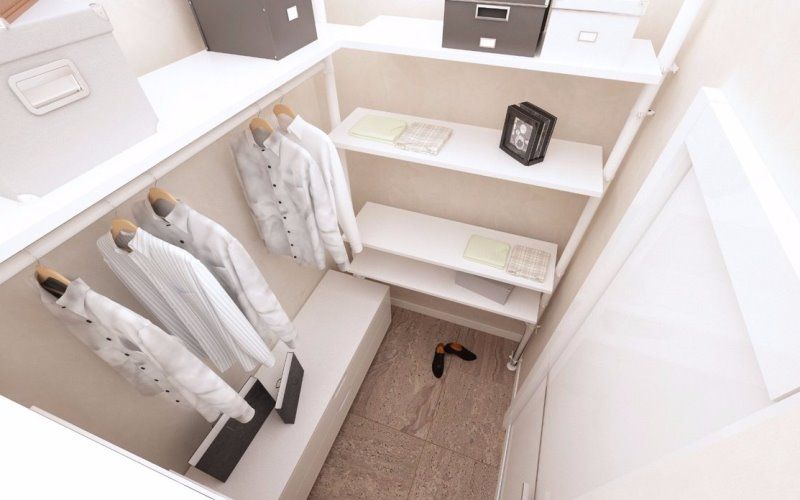 Гардеробная в спальне: планировка, дизайн, размещение Гардеробная в спальне: планировка, дизайн, размещение