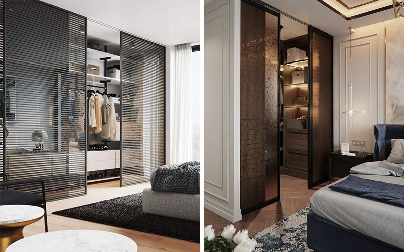 Гардеробная в спальне: планировка, дизайн, размещение Гардеробная в спальне: планировка, дизайн, размещение