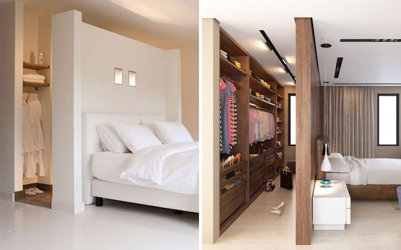 Гардеробная в спальне: планировка, дизайн, размещение Гардеробная в спальне: планировка, дизайн, размещение