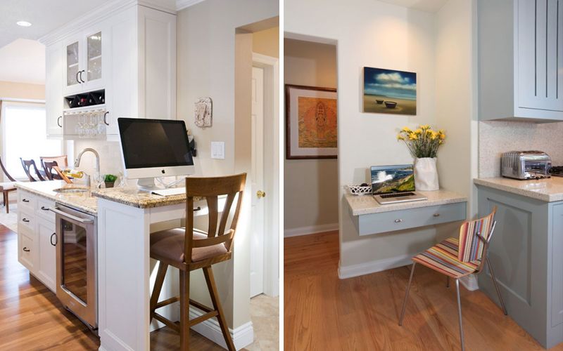 Где на кухне разместить компьютер — выбираем место для работы (+25 фото)