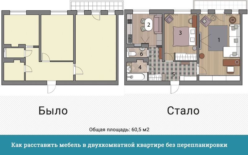 Идеи ремонта 2 комнатной квартиры: фото, дизайн, интерьер