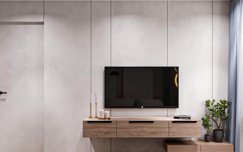 Как оформить ТВ-зону в гостиной: варианты отделки, декора, освещения