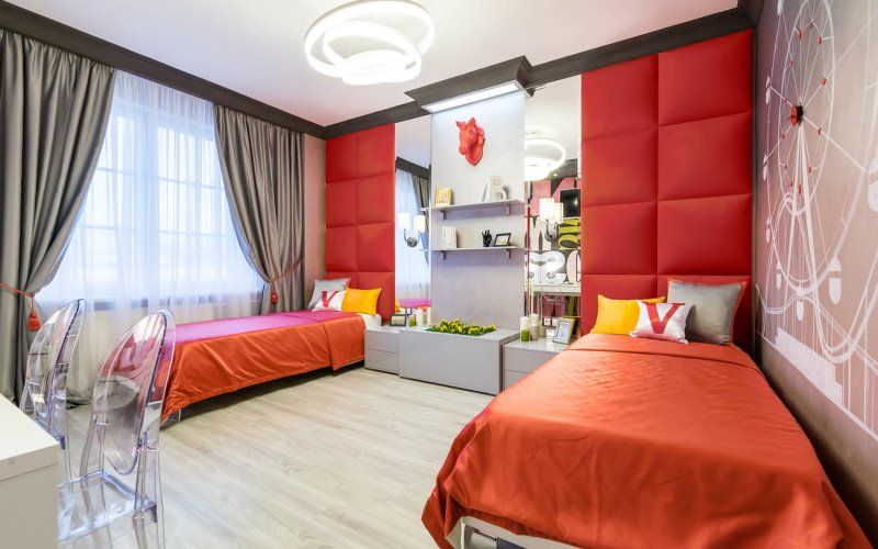 Как разместить две отдельные кровати в детской комнате (+40 фотоидей)