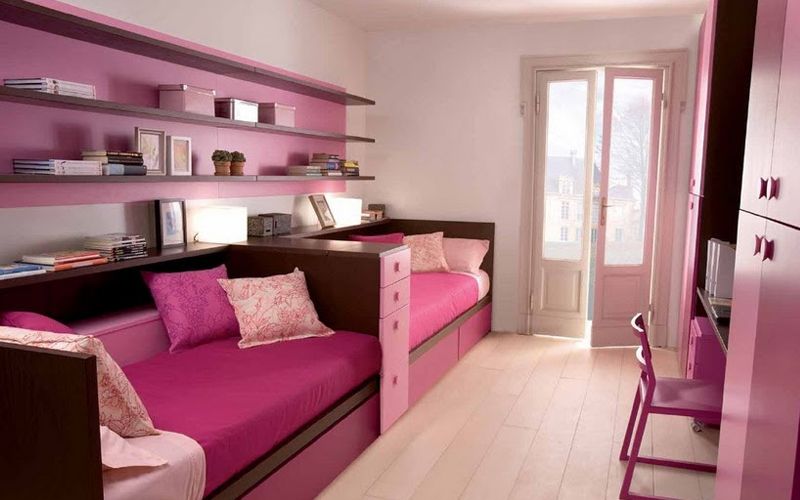 Как разместить две отдельные кровати в детской комнате (+40 фотоидей)