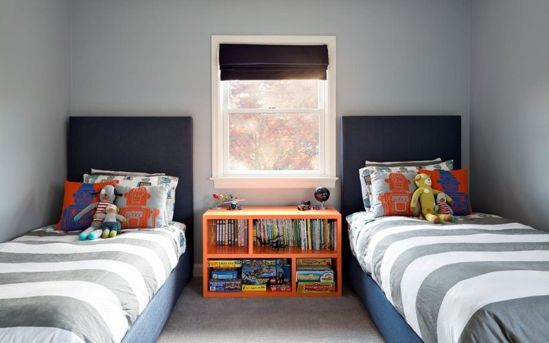 Как разместить две отдельные кровати в детской комнате (+40 фотоидей)