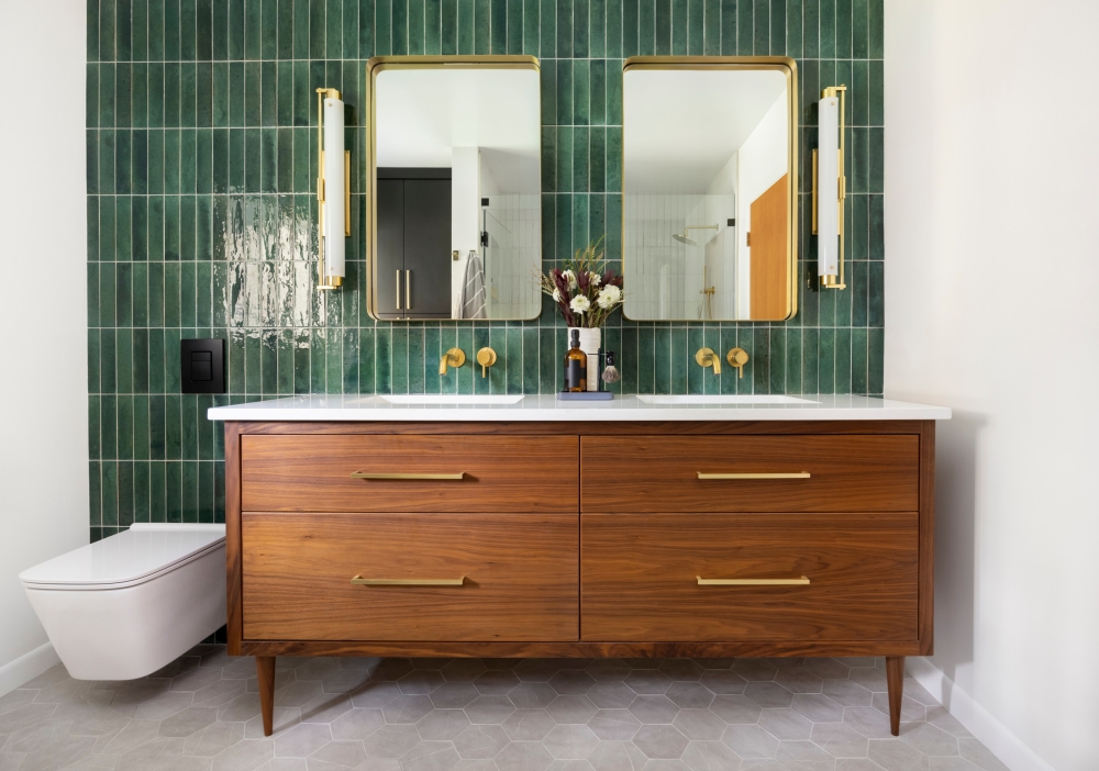  Как создать интерьер ванной комнаты, который легко убирать 