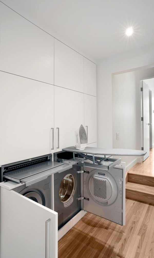  Как спрятать стиральную машину: 17 идей для кухни, ванной, спальни и постирочной 