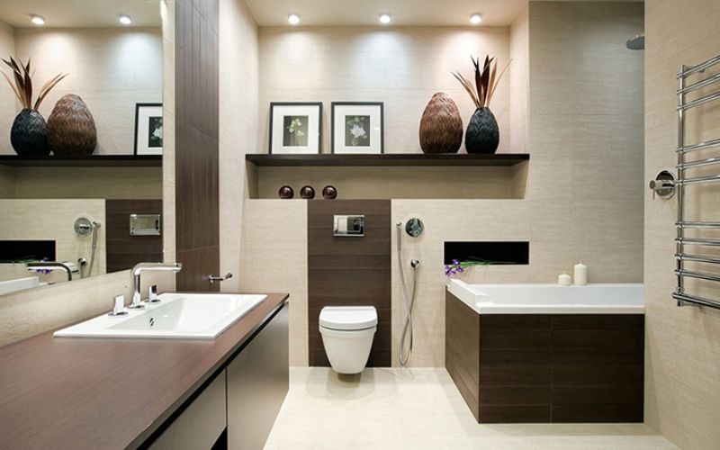 Ниша в стене из гипсокартона в интерьере — 100 фото идей