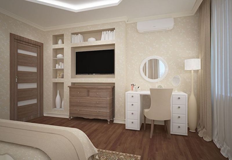 Ниша в стене из гипсокартона в интерьере — 100 фото идей