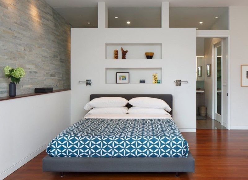 Ниша в стене из гипсокартона в интерьере — 100 фото идей