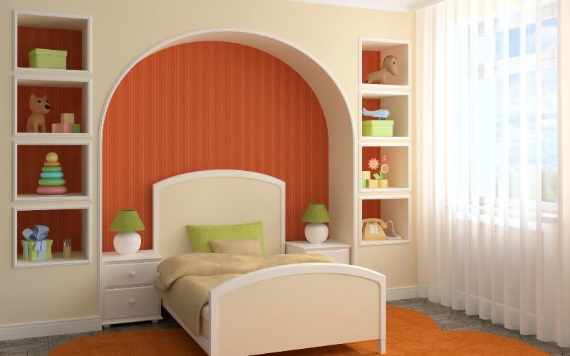 Ниша в стене из гипсокартона в интерьере — 100 фото идей