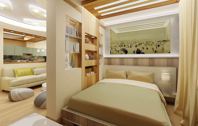 Ниша в стене из гипсокартона в интерьере — 100 фото идей