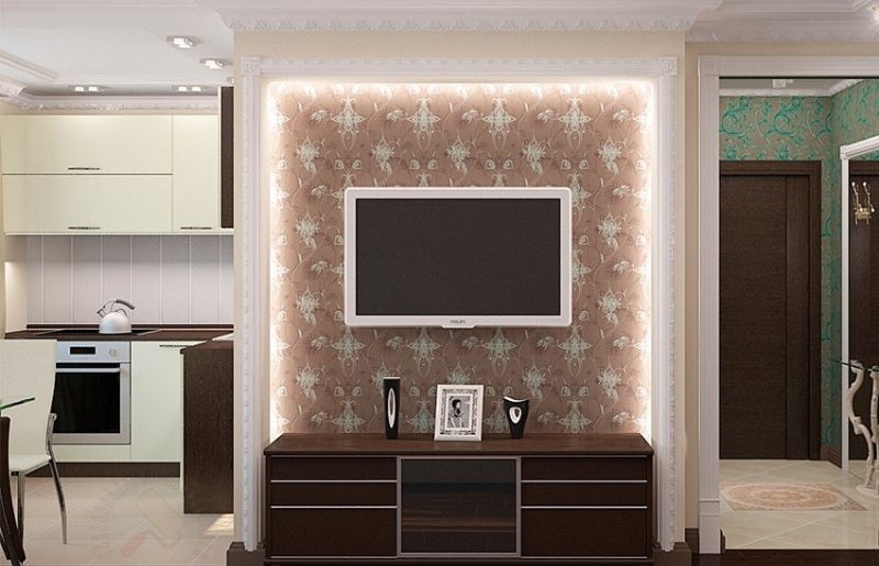 Ниша в стене из гипсокартона в интерьере — 100 фото идей