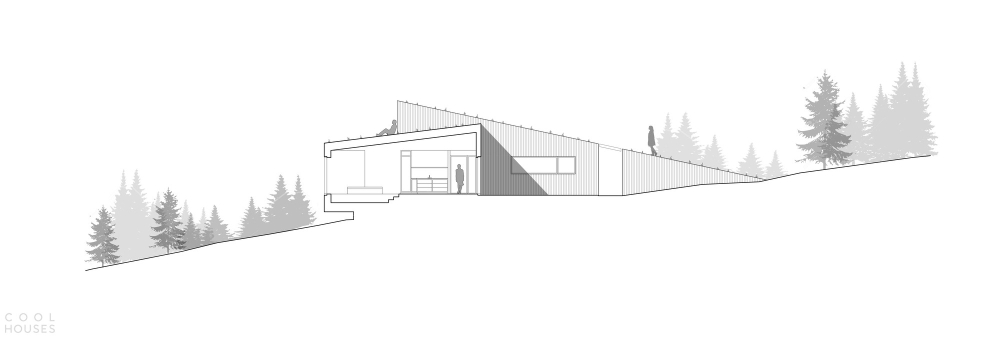 Оригинальная обитель для отдыха с «живой» зеленой крышей