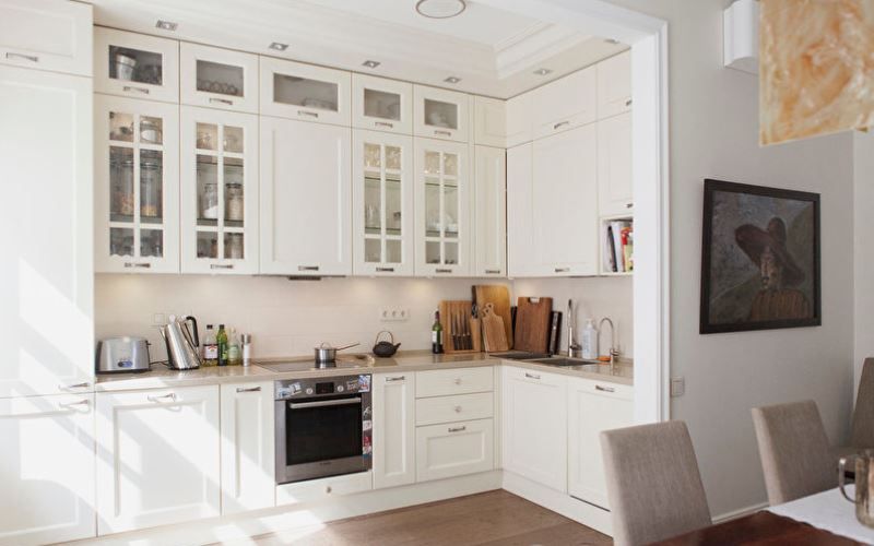 Планировка и дизайн угловой кухни — как удобно разместить мебель и технику (+50 фото)