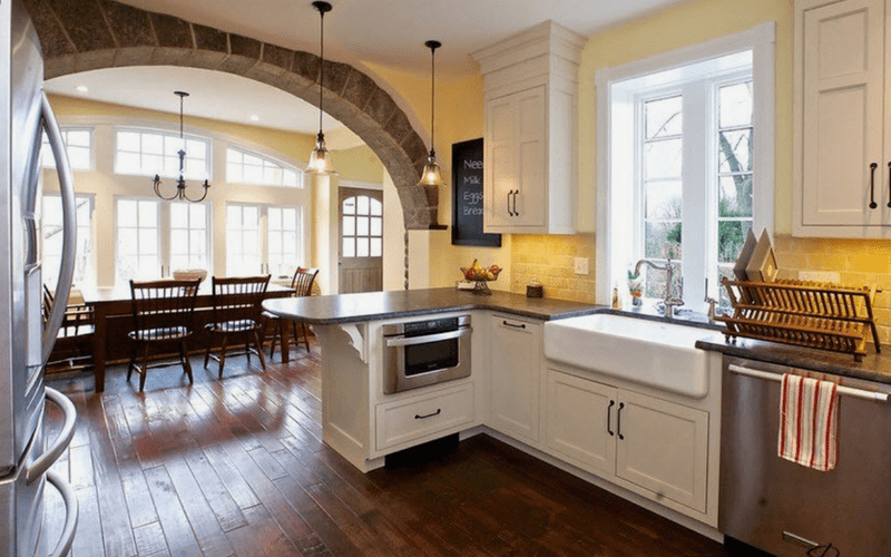 Планировка и дизайн угловой кухни — как удобно разместить мебель и технику (+50 фото)