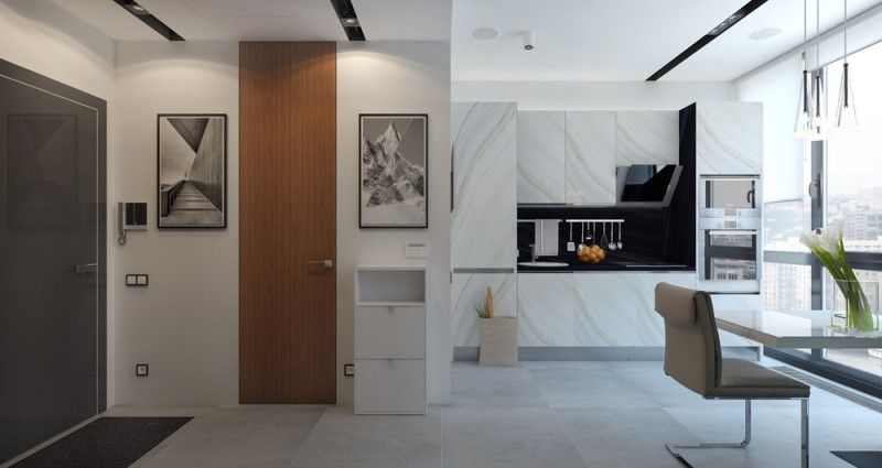 Светлая квартира студия на 29 квадратных метрах — дизайн интерьера