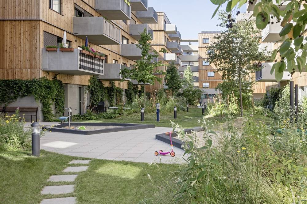 Жилой комплекс «Деревянные дома» как часть грандиозного проекта городского развития Aspern Seestadt