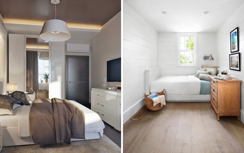 Дизайн и оформление вытянутой спальни — создаём комфортное пространство в узкой комнате (+60 фотоидей)